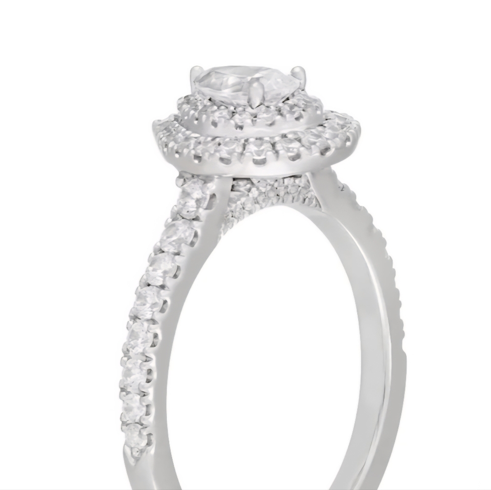 Neil Lane Size 7 White Gold Engagement Ring Pear Shape - Picture 10 of 15